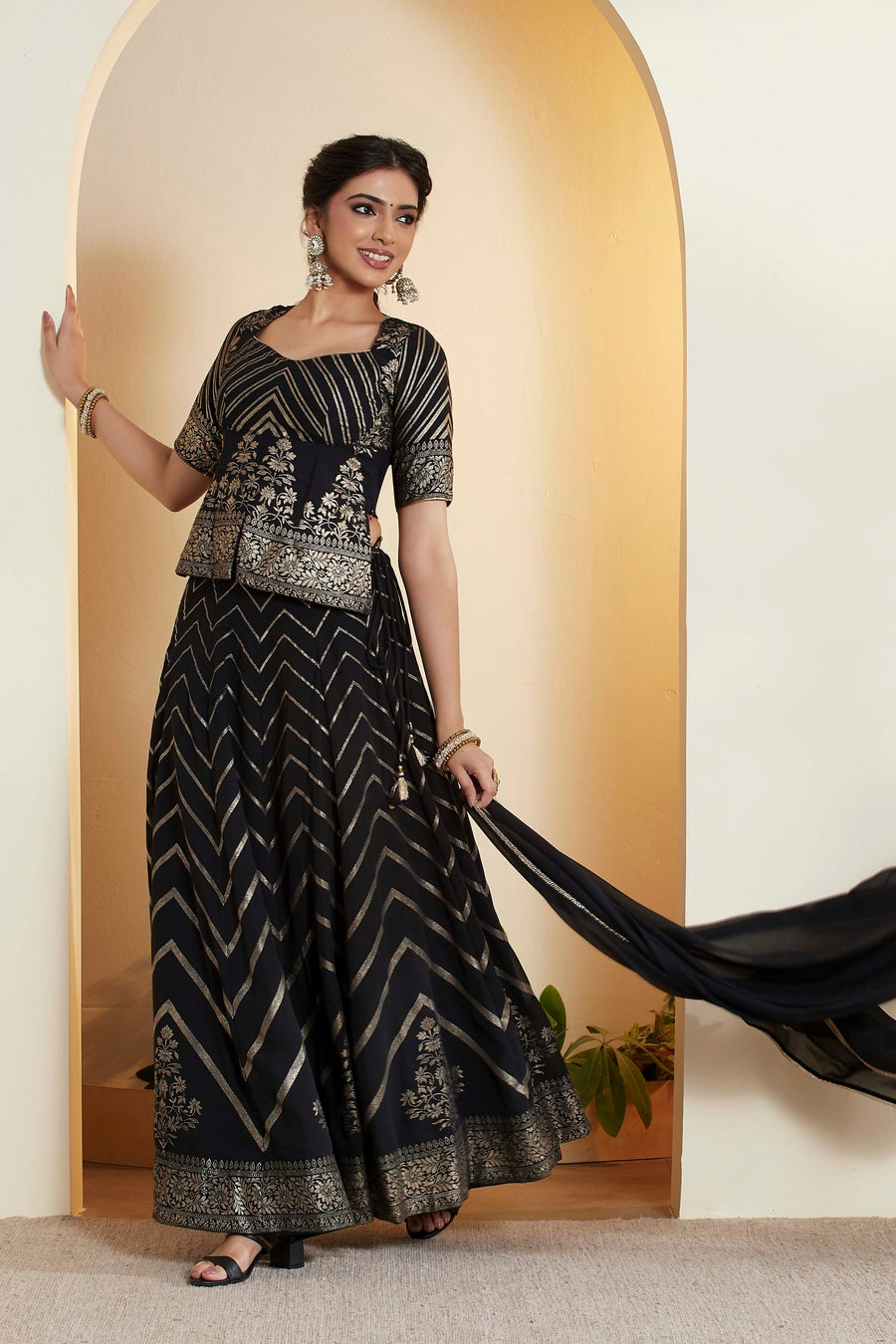 Black Lehenga