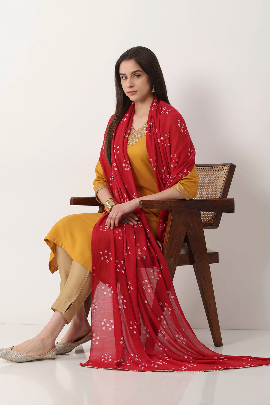 Maroon Dupatta