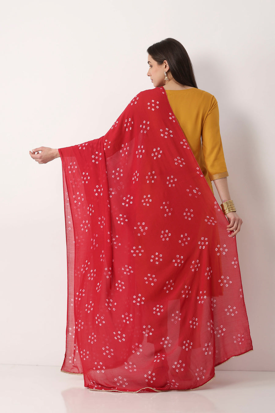 Maroon Dupatta
