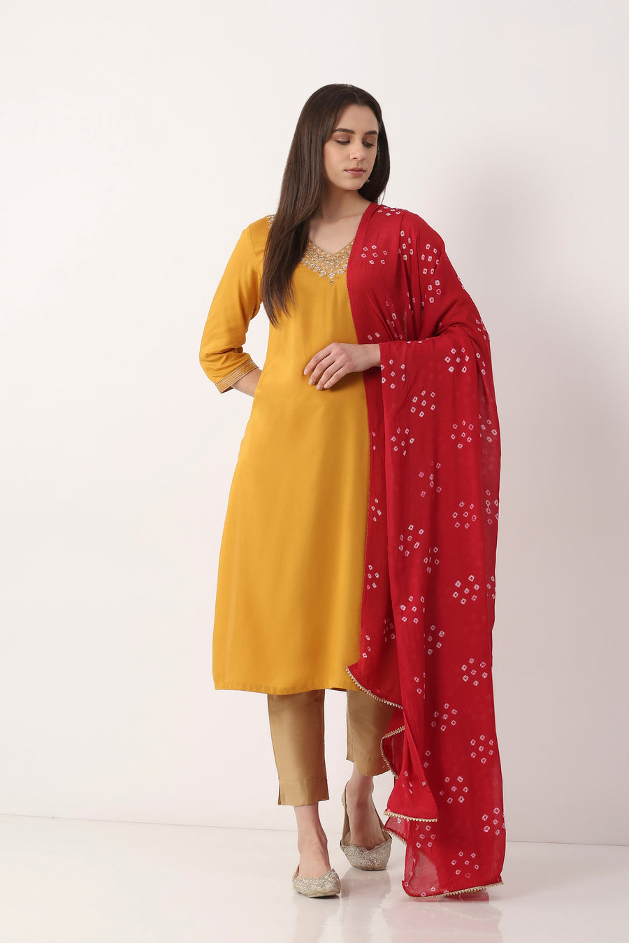Maroon Dupatta