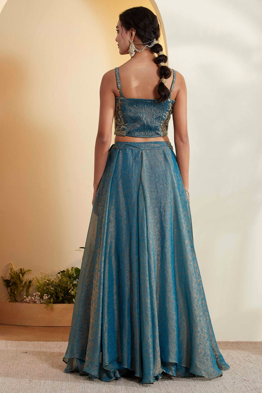 Teal Lehenga