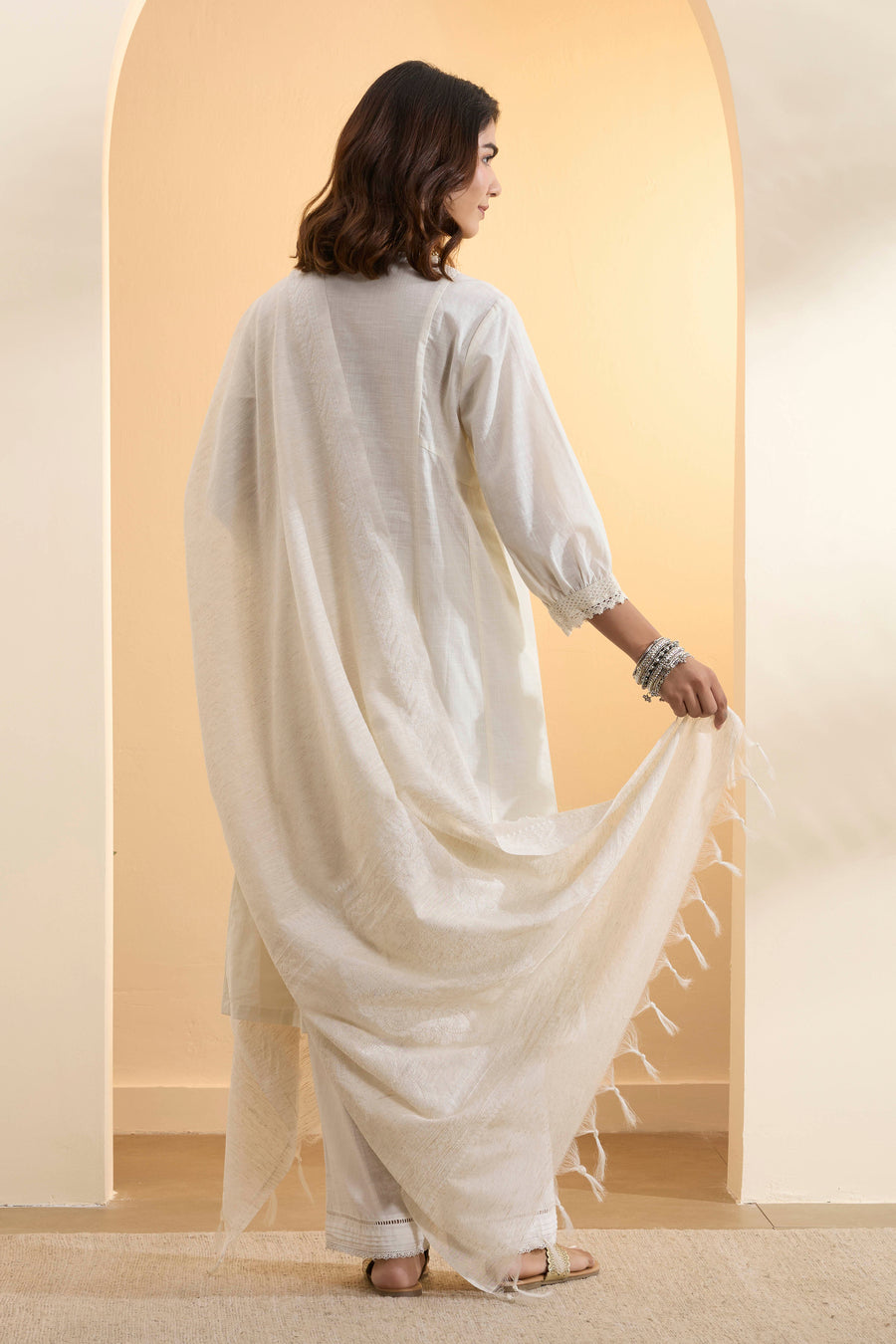 Off White Dupatta