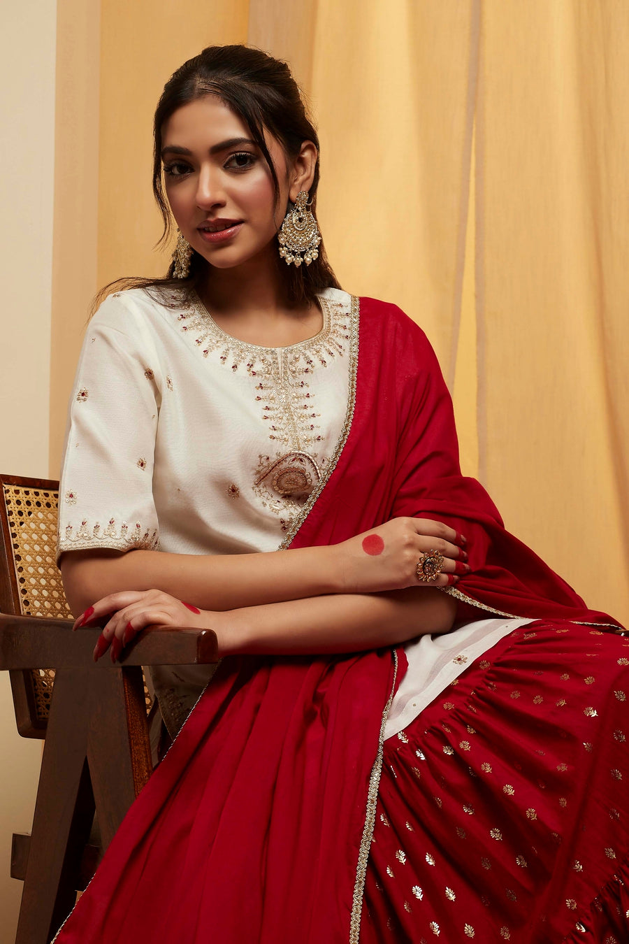 Red Lehenga Set