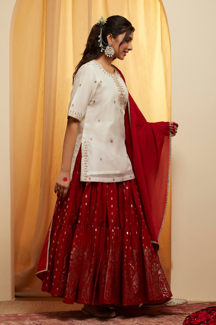 Red Lehenga Set