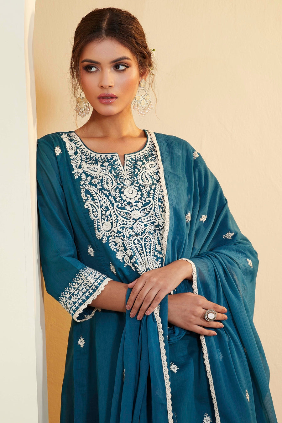 Teal Kurta Set