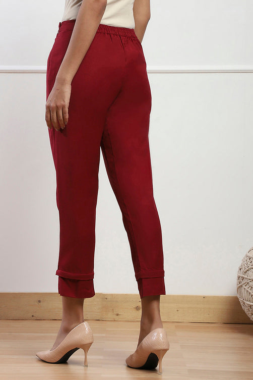 Towny Port Cotton Blend Narrow Pants