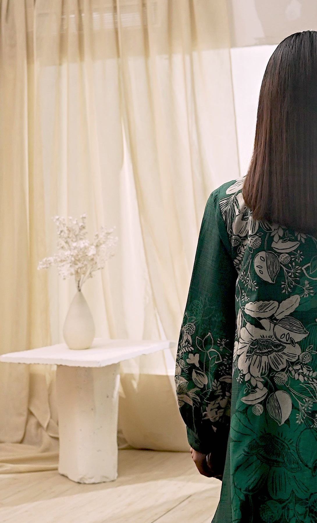 Green Cotton Floral Printed Co-ord Set