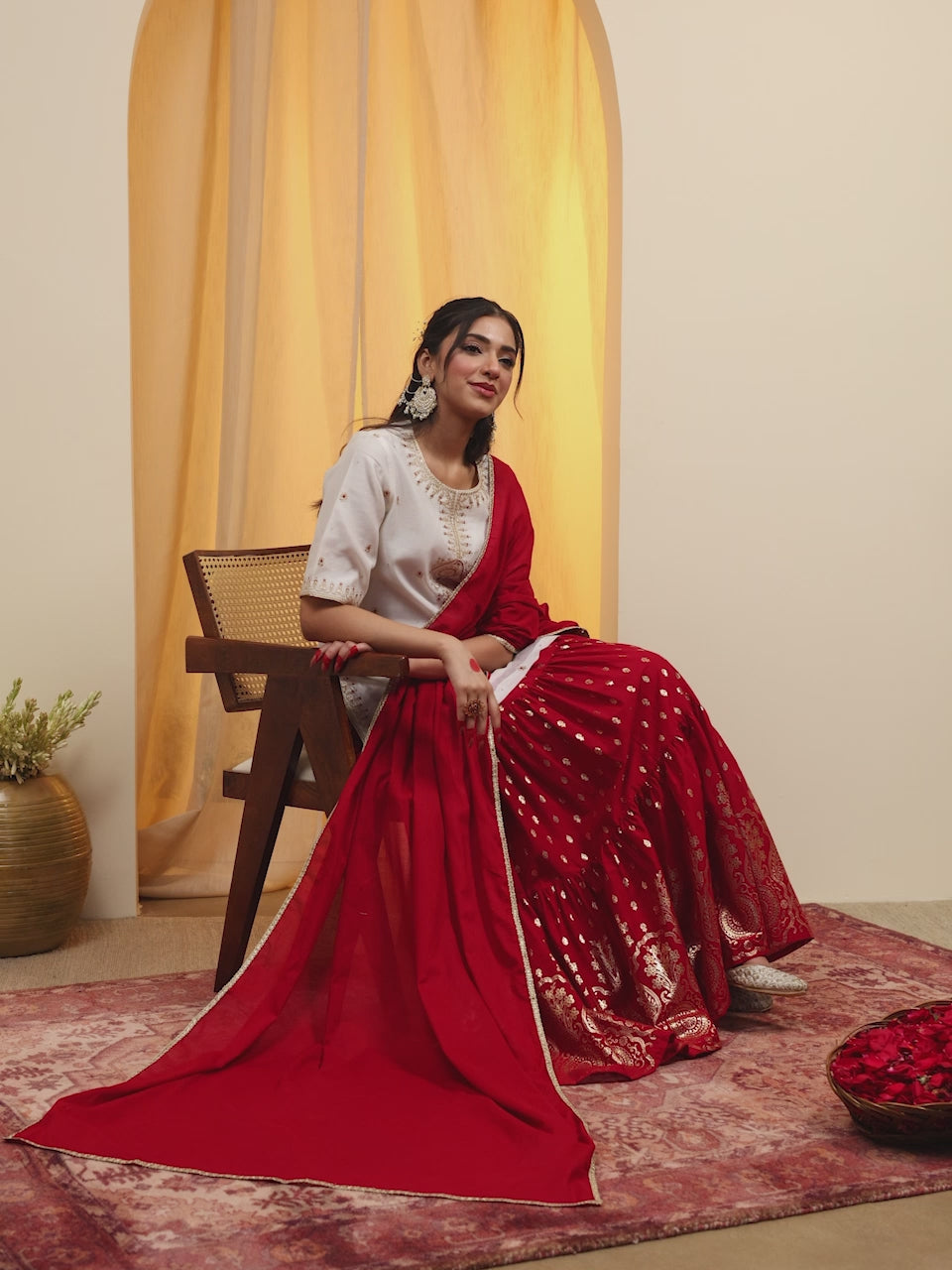 Red Lehenga Set